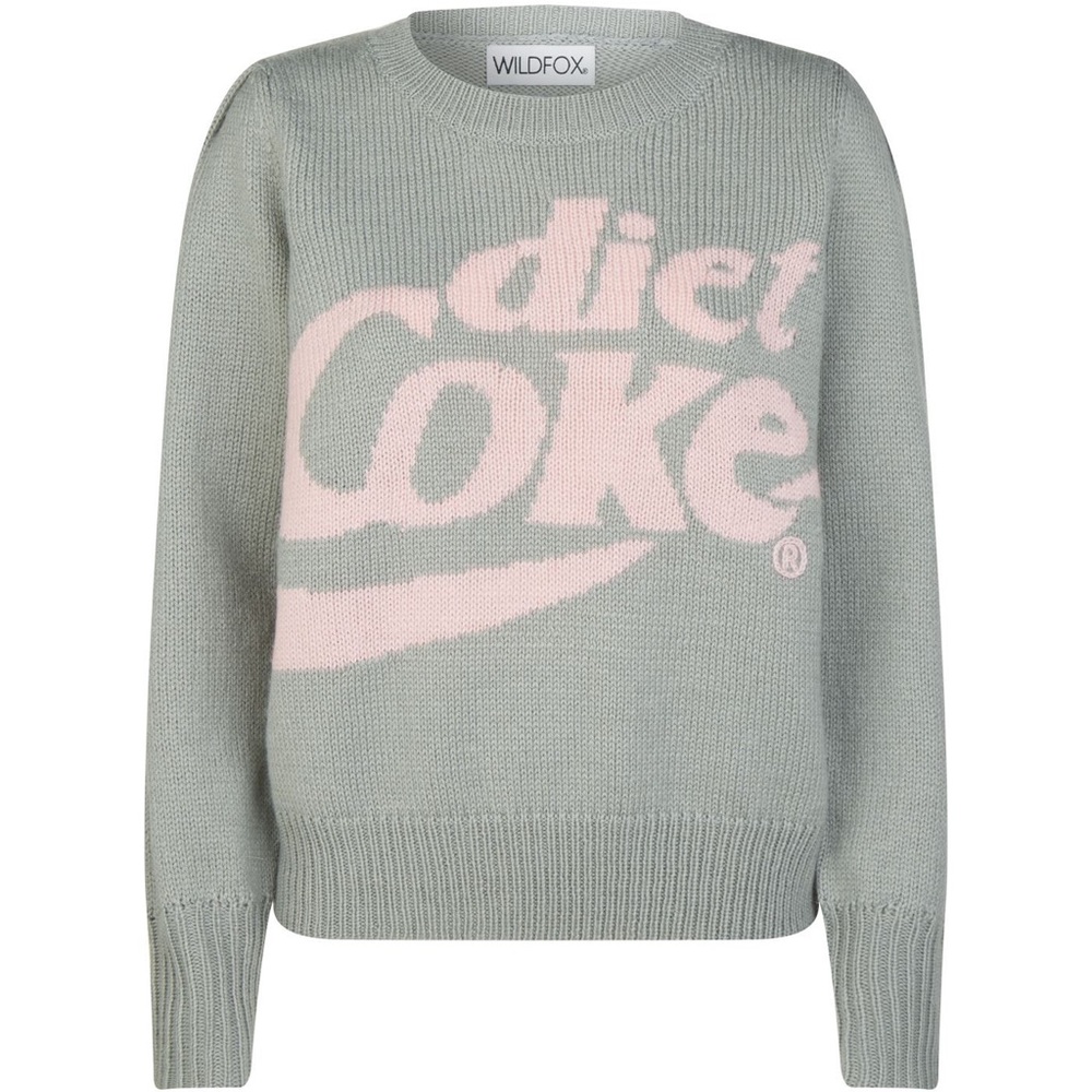 Wildfox Lou Diet Coke Grey and Pink Sweater NEW M
